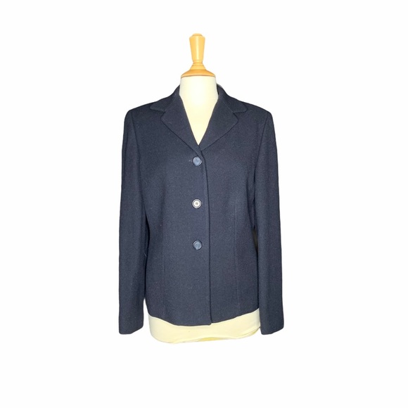 Ann Taylor Jackets & Blazers - NWT Ann Taylor Navy Blue Jacket Size 10 Wool